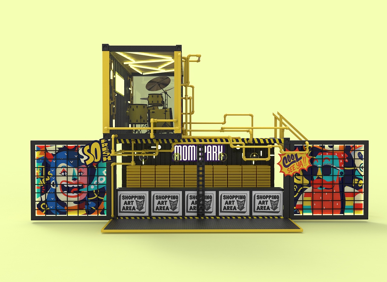 西安momopark开业美陈设计