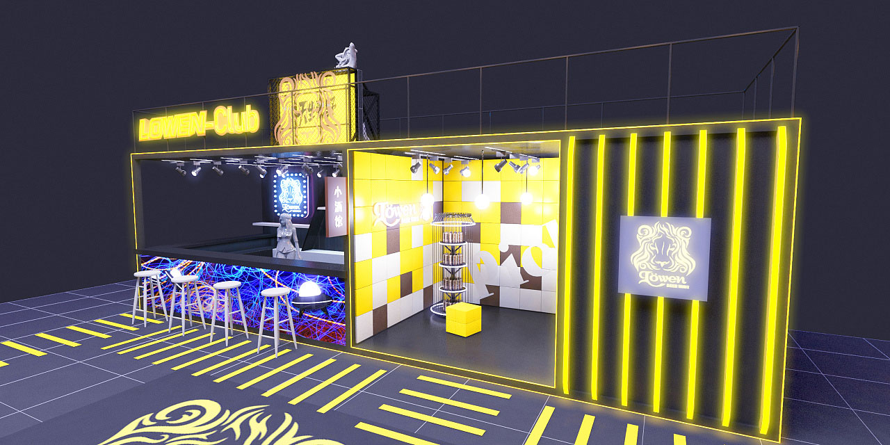 黑狮啤酒 快闪店设计