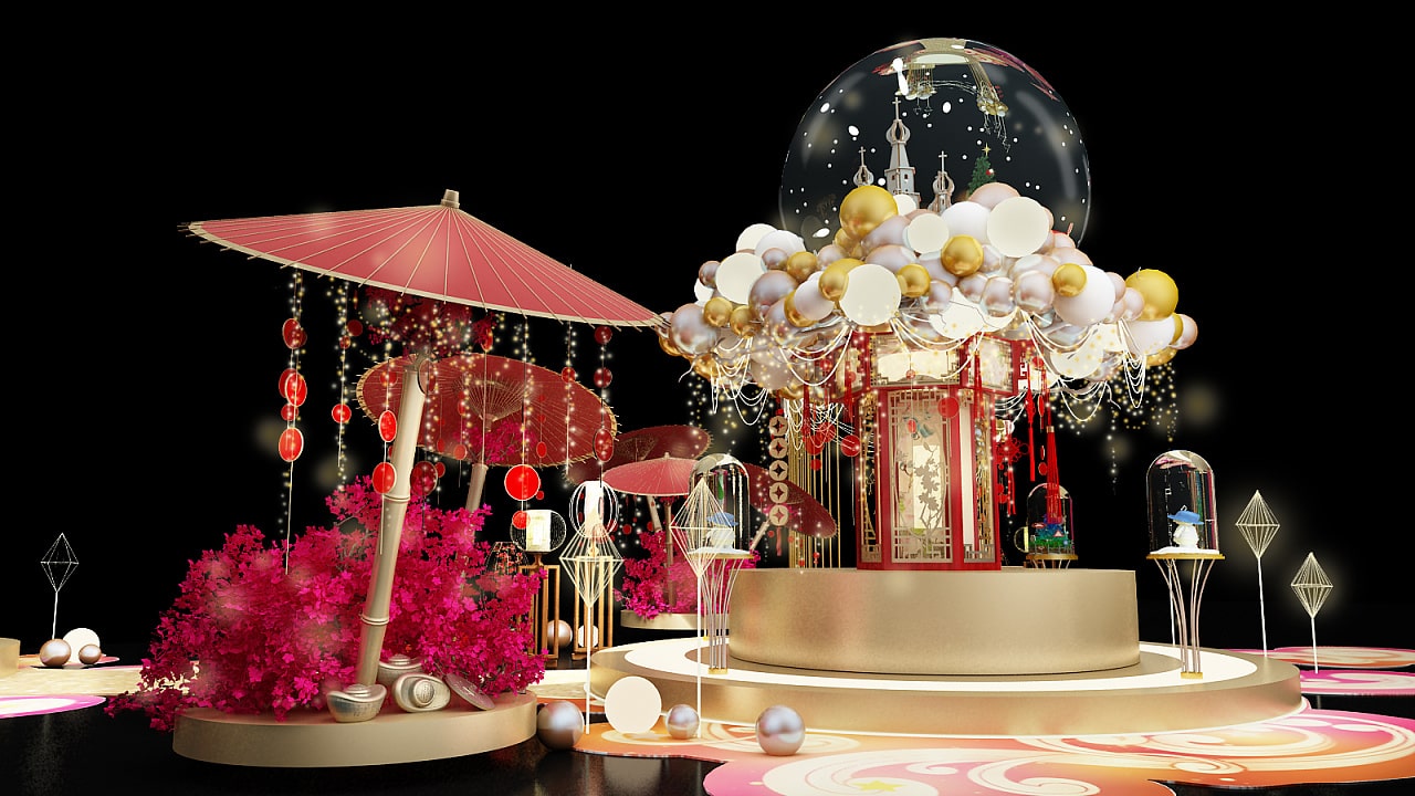 金光华广场圣诞美陈设计