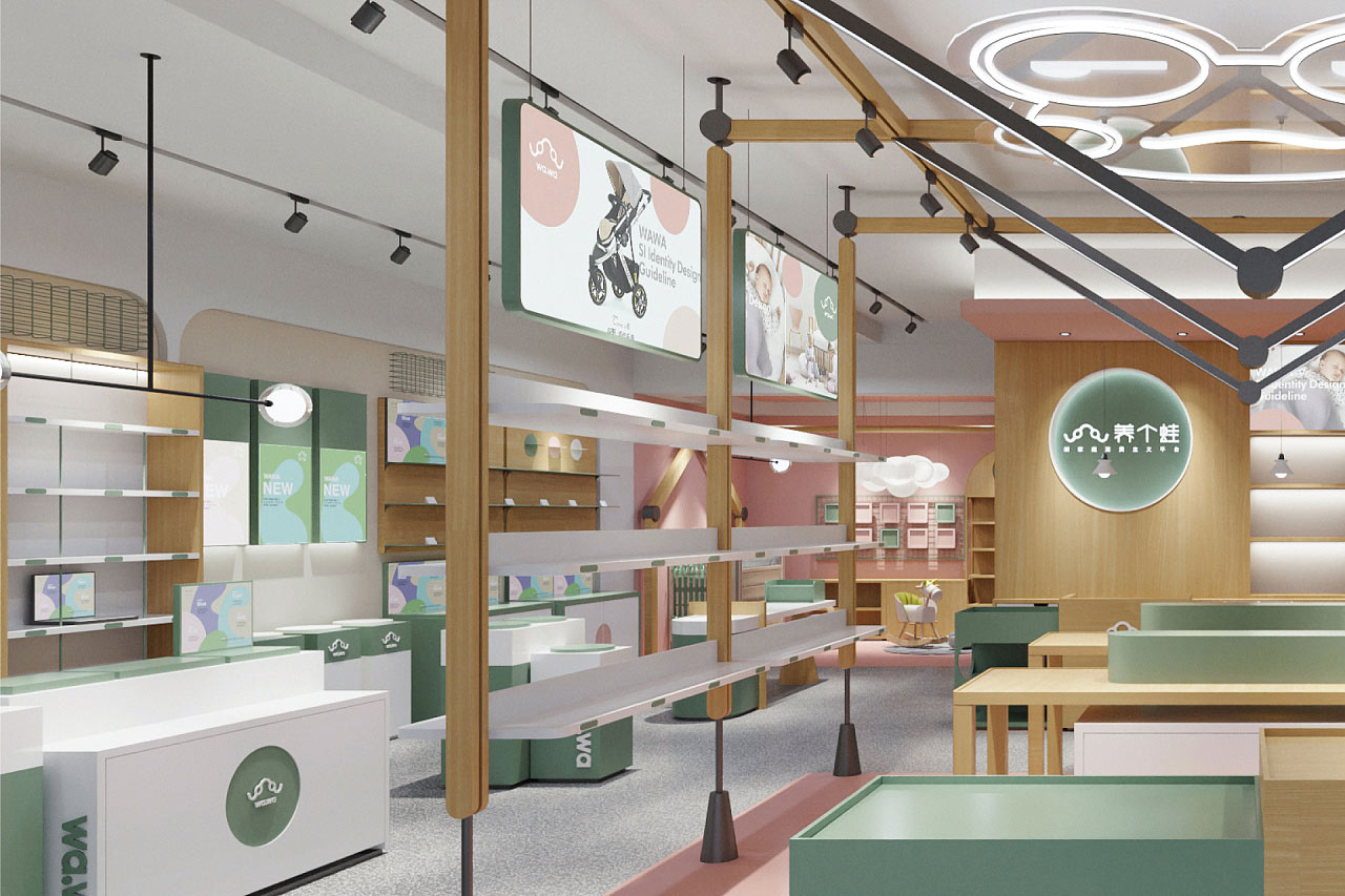 养个蛙（WaWa)母婴生活馆体验店设计