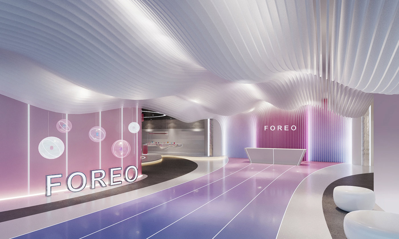 斐珞尔foreo美容展厅设计