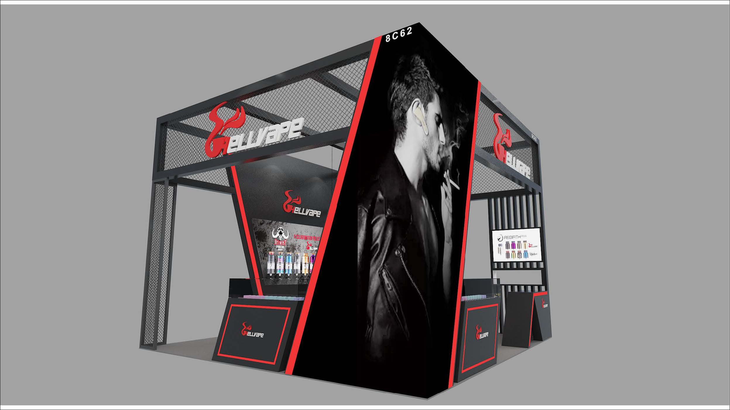 HELLVAPE 电子烟展台设计