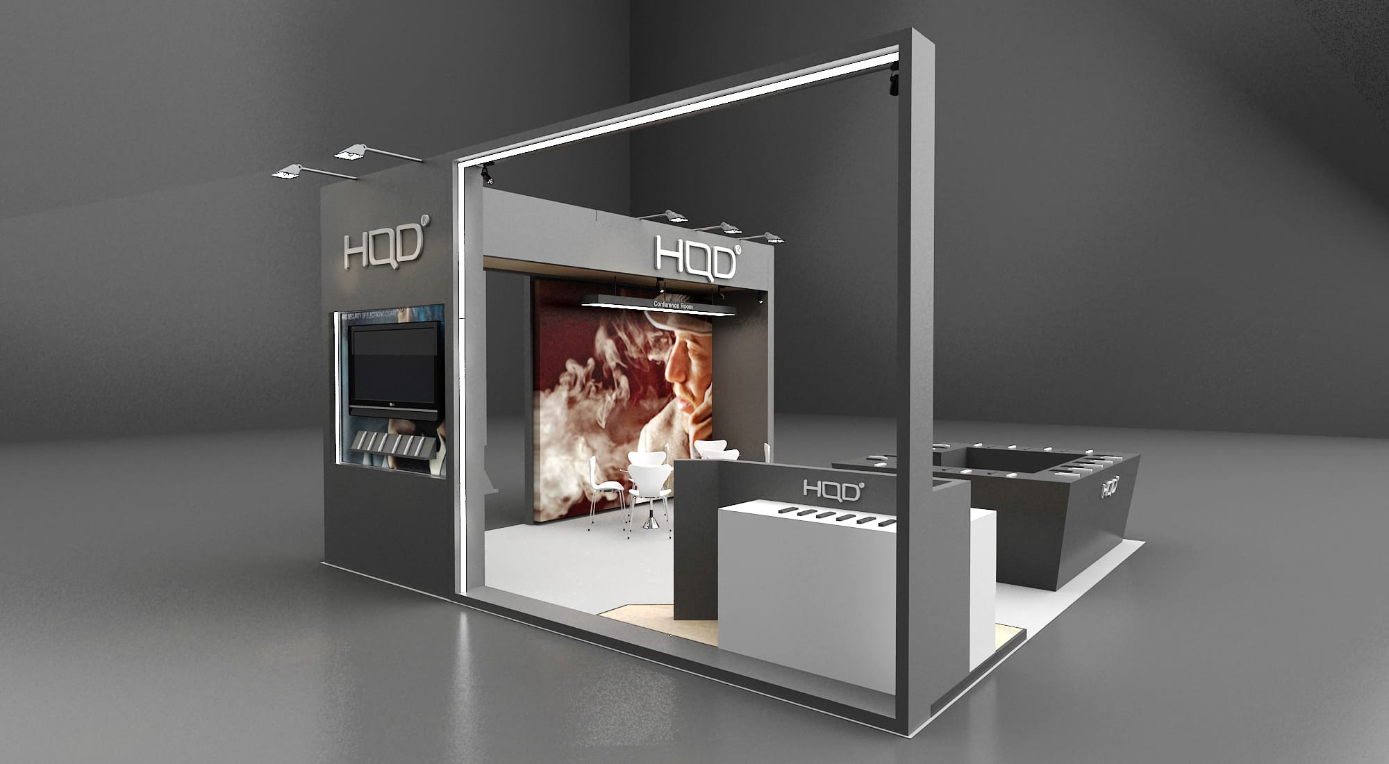 汉清达 电子烟展台设计