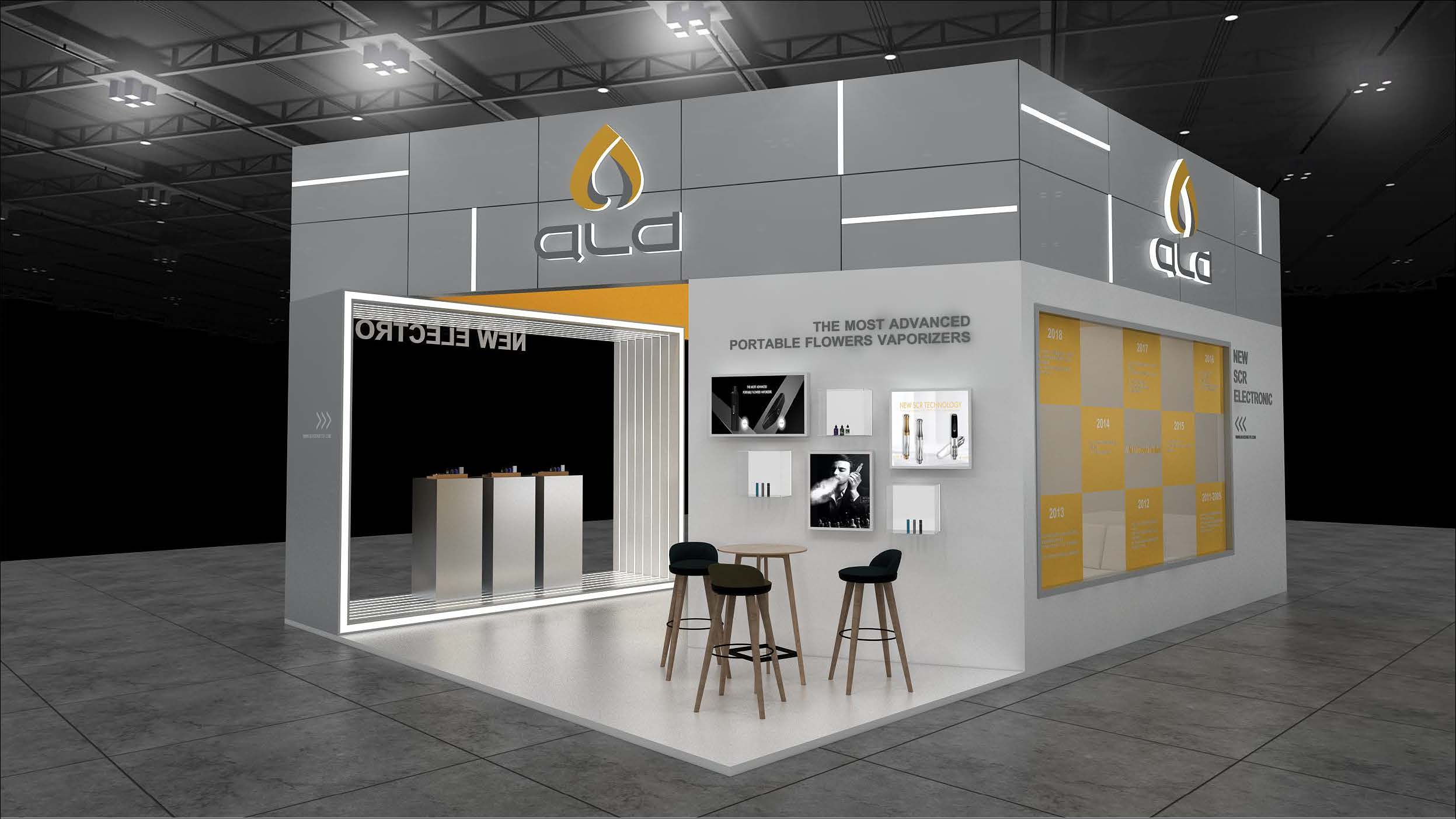 卓力能 电子烟展台设计