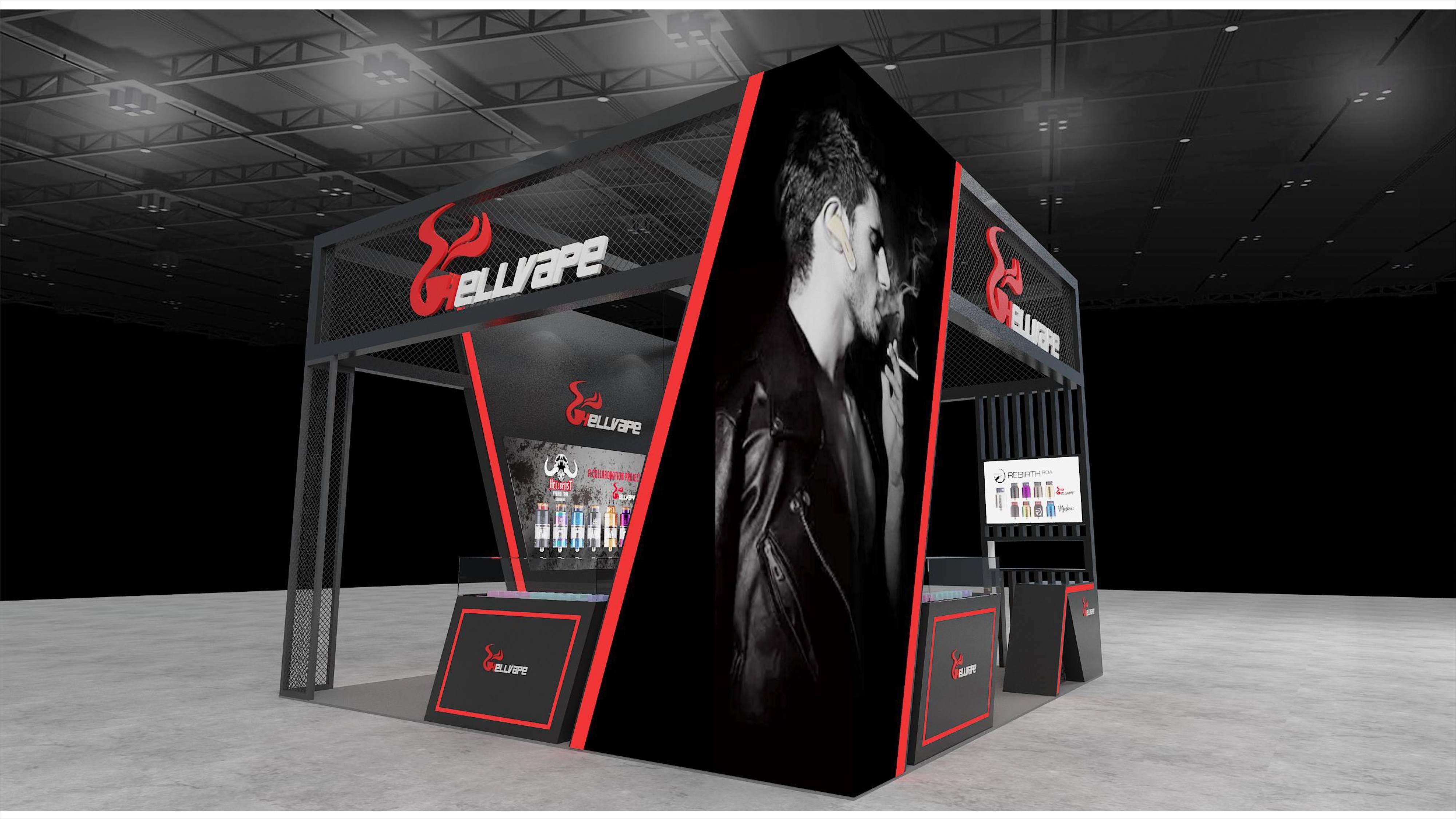 嘉联兴深圳展电子烟展台设计