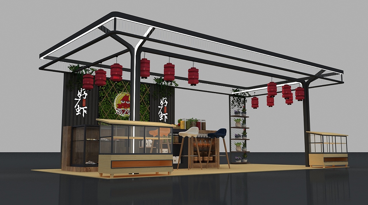 小龙虾食品展设计搭建