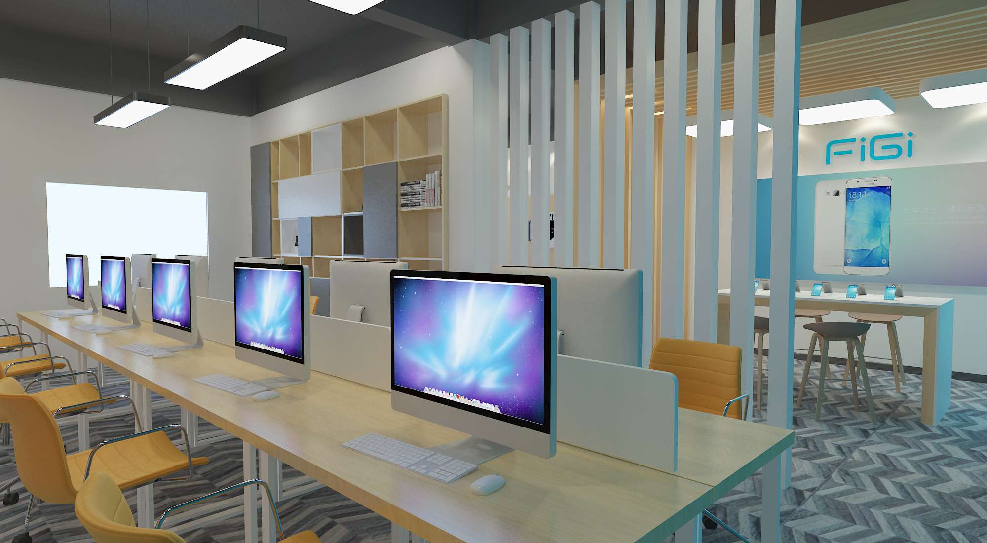 FIGI 手机 办公空间设计