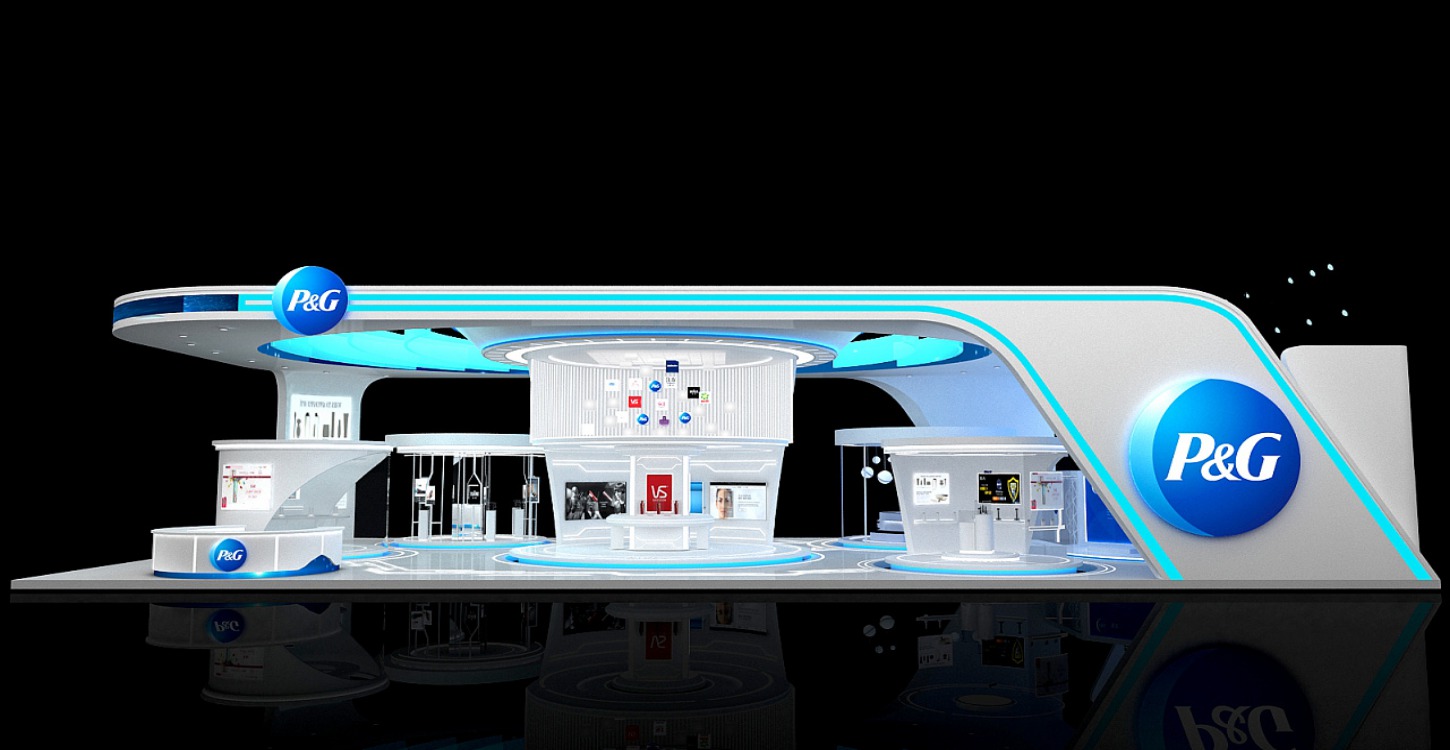 宝洁 进博会展台设计